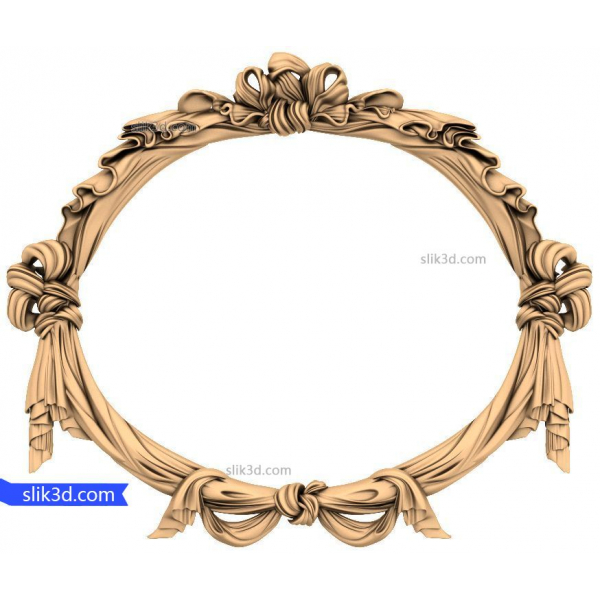 Ornate Bow Frame - 3D STL Model for CNC Router Ornate Bow Frame - 3D STL Model for CNC Router