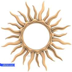 Radiant Sun Mirror Frame