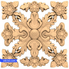 Floral Baroque Medallion