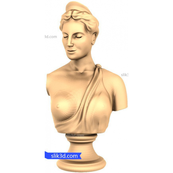 Elegant Classical Bust 3D STL-model Elegant Classical Bust 3D STL-model
