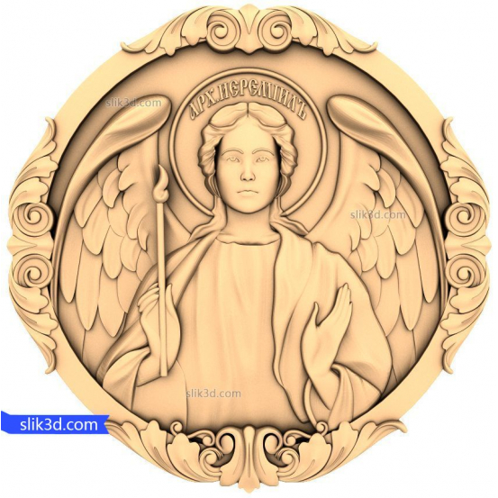 Archangel Gabriel Relief 3D Model for CNC