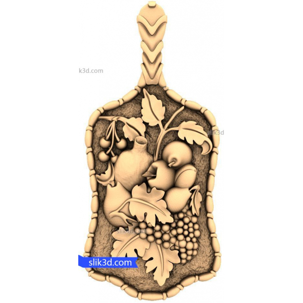 Fruitful Abundance 3D STL Model for CNC Woodworking Fruitful Abundance 3D STL Model for CNC Woodworking