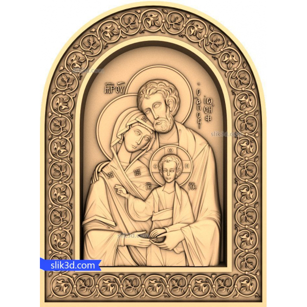 3D model svaté rodiny Reliéf pro CNC 3D model svaté rodiny Reliéf pro CNC
