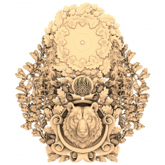 Majestatyczny Niedźwiedź Emblemat