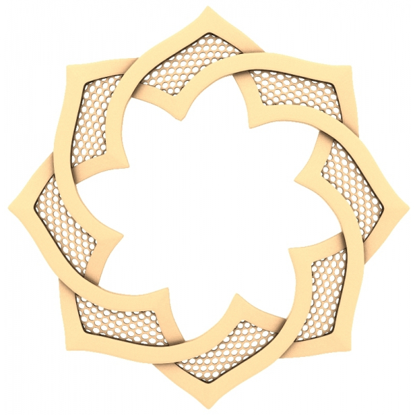 اثیری هماهنگی - زینتی قاب 3D STL مدل اثیری هماهنگی - زینتی قاب 3D STL مدل