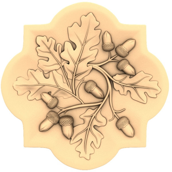 Oak Leaf Harmony 3D STL Model for CNC Oak Leaf Harmony 3D STL Model for CNC