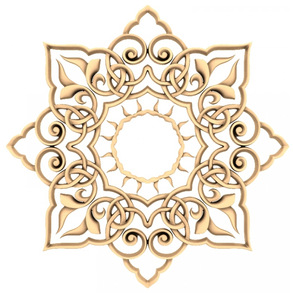 Celestial Mandala 3D Model for CNC Carving Celestial Mandala 3D Model for CNC Carving
