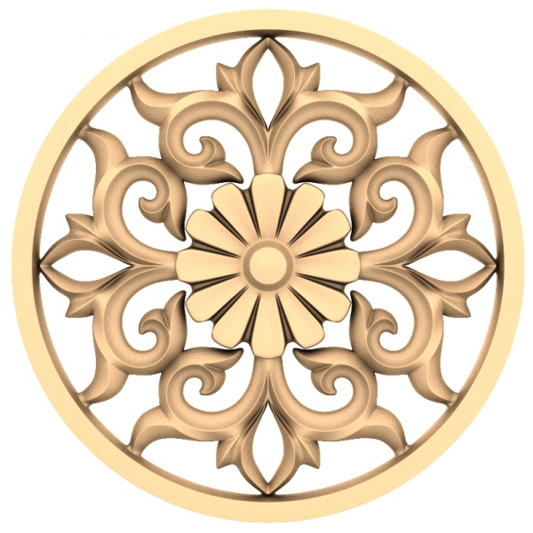 Exquisite Floral Harmony 3D STL Model for CNC Routers Exquisite Floral Harmony 3D STL Model for CNC Routers