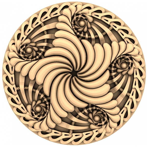 แบบจำลอง 3 มิติ Spiral Harmony สำหรับ CNC และการแกะสลักไม้ แบบจำลอง 3 มิติ Spiral Harmony สำหรับ CNC และการแกะสลักไม้