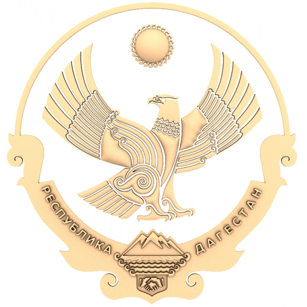 Majestic Eagle Emblem - 3D STL model za CNC