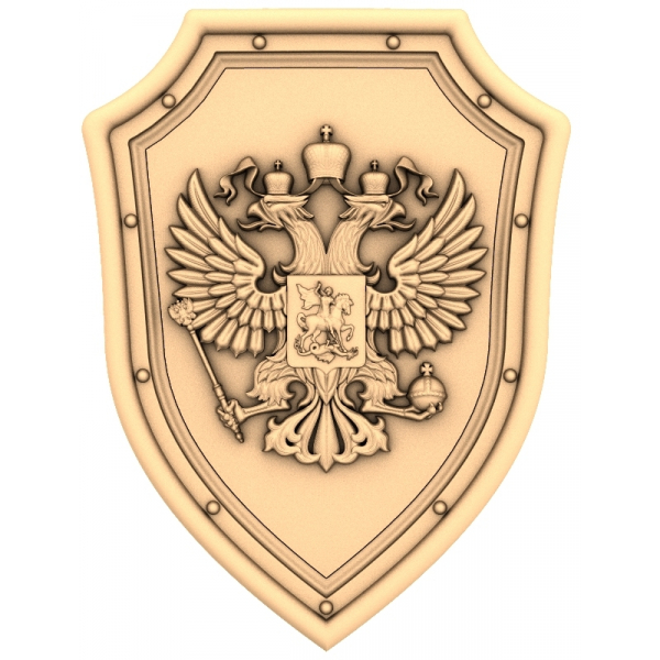 Imperial Twin Eagle Crest 3D CNC model