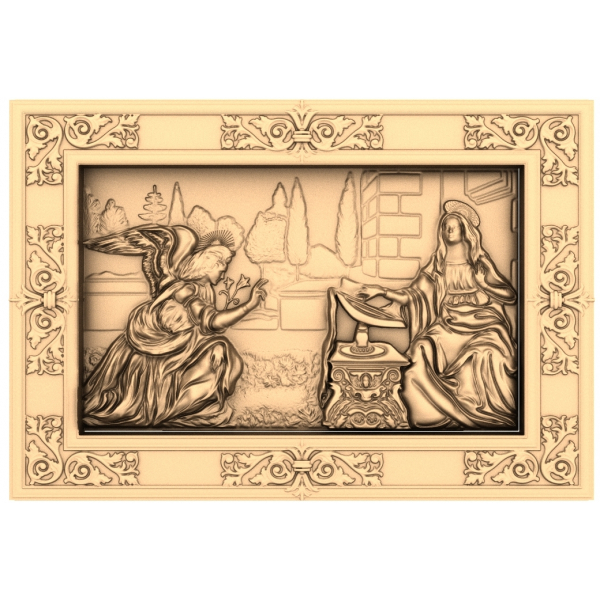 Annunciation Relic - 3D STL model pro CNC