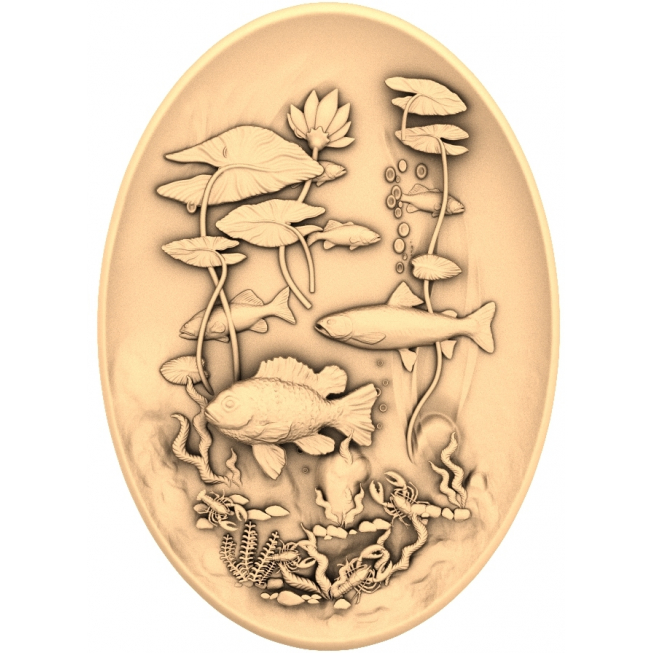 Aquatic Harmony Relief 3D-s modell