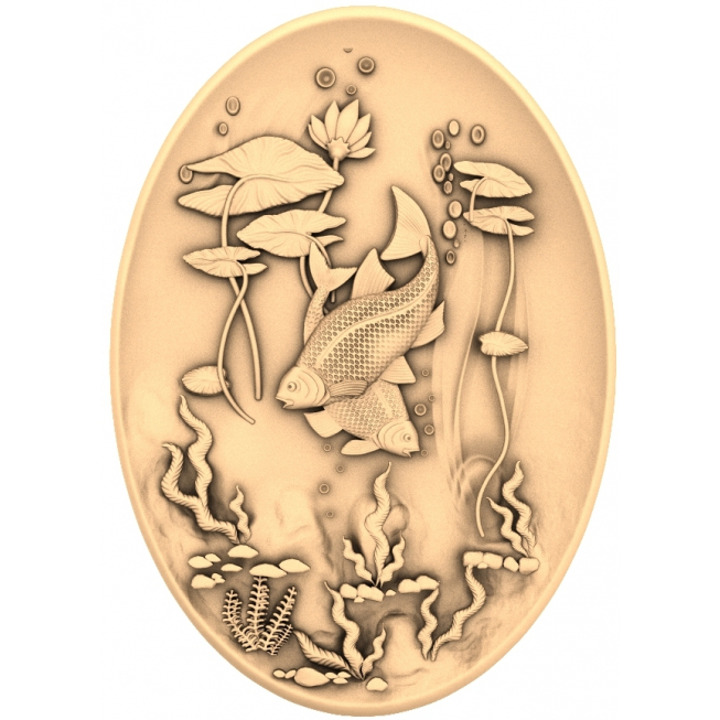 CNC ルーター用 Koi Serenity 3D STL モデル