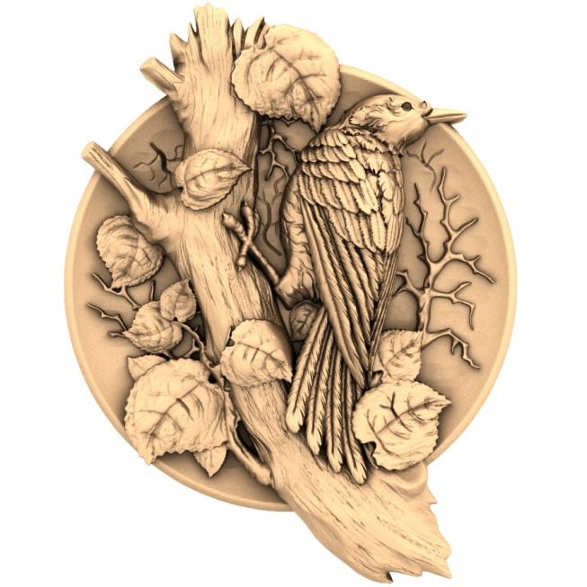 Woodland Harmony 3D STL Model for CNC