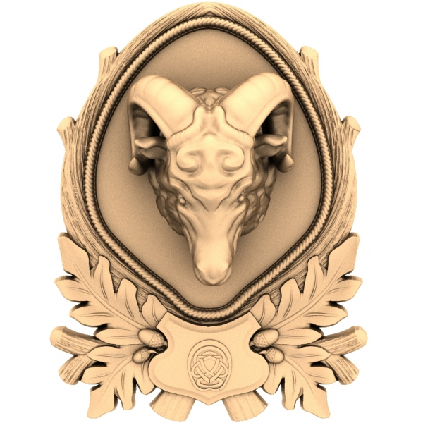 Majestic Ram Relief - 3D STL Model til CNC Majestic Ram Relief - 3D STL Model til CNC