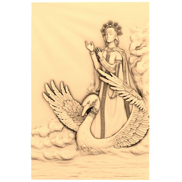 Guardian of the Swans 3D STL-model Guardian of the Swans 3D STL-model