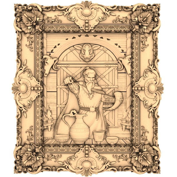The Alchemist's Ritual - 3D STL Model for CNC