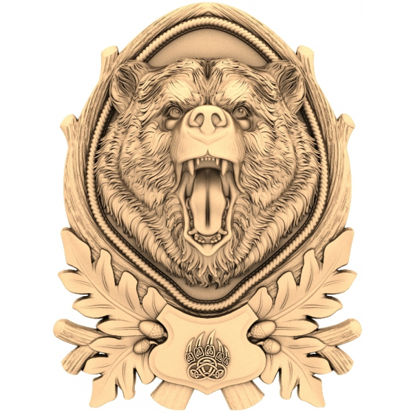 แบบจำลอง 3D STL ตราสัญลักษณ์ Regal Bear สำหรับเราเตอร์ CNC แบบจำลอง 3D STL ตราสัญลักษณ์ Regal Bear สำหรับเราเตอร์ CNC