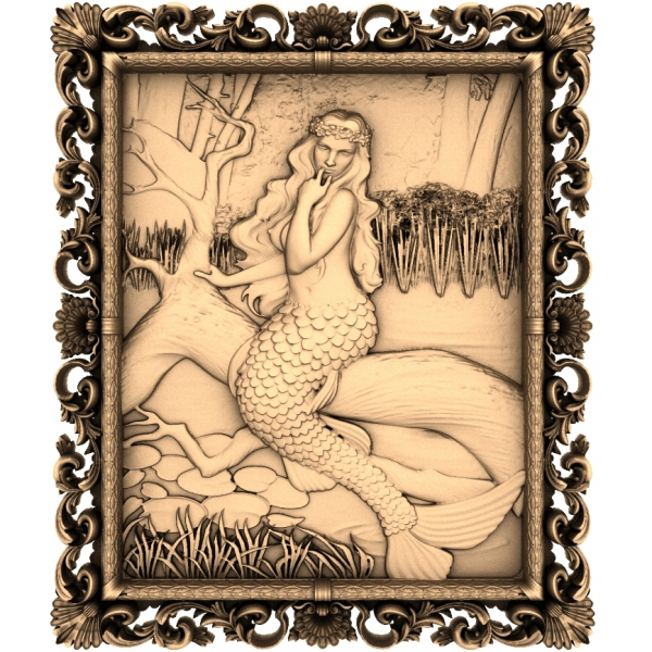 Modello STL 3D della sirena mistica Modello STL 3D della sirena mistica