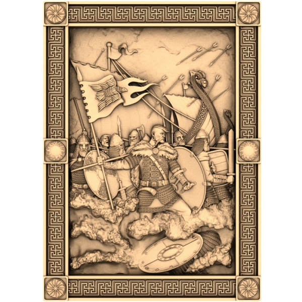 Viking Battle Glory 3D STL Model for CNC Viking Battle Glory 3D STL Model for CNC