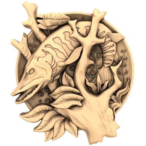 Model Pike Wilderness 3D STL dla CNC Model Pike Wilderness 3D STL dla CNC