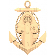 Maritime Lighthouse Emblem