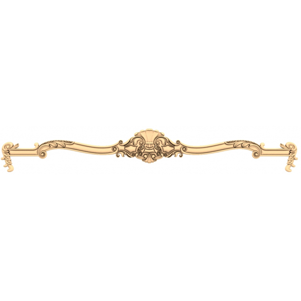 Floral Elegance Cornice 3D STL Model for CNC Floral Elegance Cornice 3D STL Model for CNC