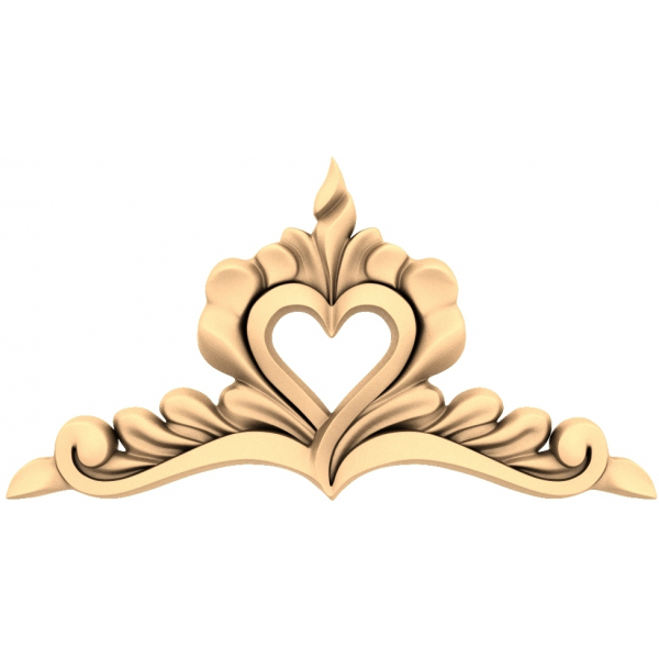 ظرافت قلب Crest 3D STL مدل های CNC ظرافت قلب Crest 3D STL مدل های CNC