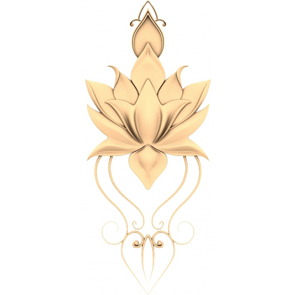 Lotus Harmony 3D STL Model for CNC Machines Lotus Harmony 3D STL Model for CNC Machines