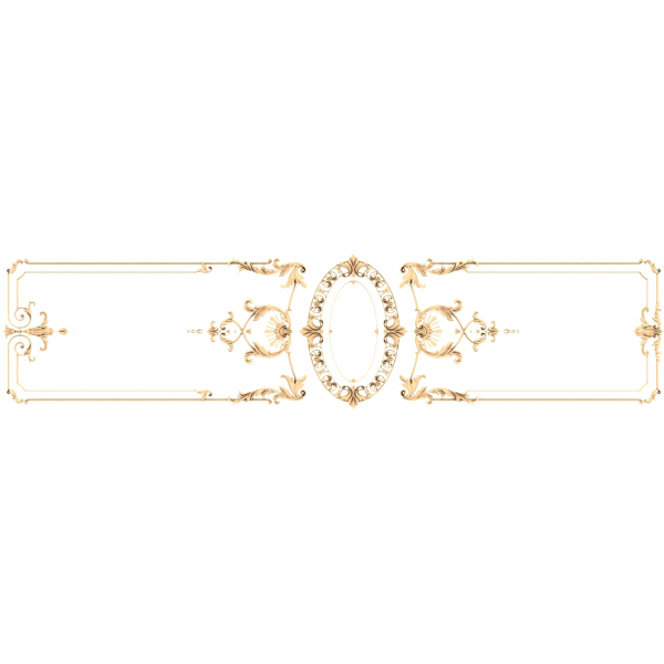 Golden Elegance Panel 3D STL Model for CNC Routers Golden Elegance Panel 3D STL Model for CNC Routers