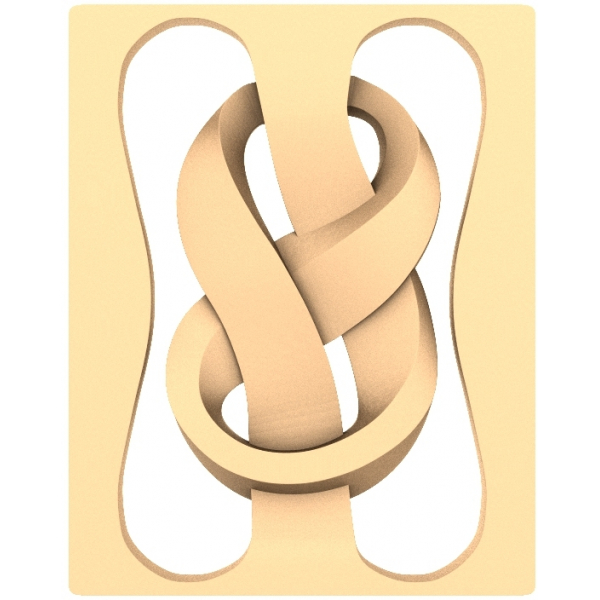 Interwoven Elegance 3D STL Model Interwoven Elegance 3D STL Model