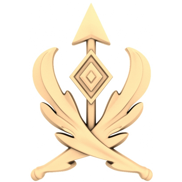 Iron Wing Emblem 3D STL Model for CNC Iron Wing Emblem 3D STL Model for CNC