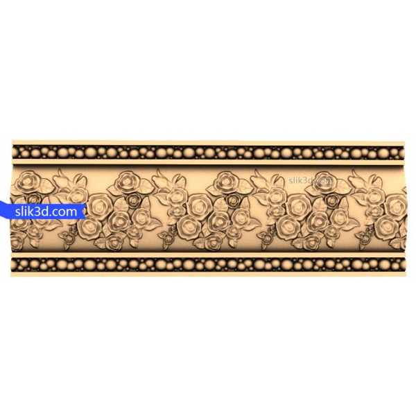 Rose Garland Relief - 3D STL Model for CNC Router Rose Garland Relief - 3D STL Model for CNC Router