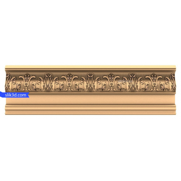 Regal Elegance Frieze 3D STL Model for CNC Routers