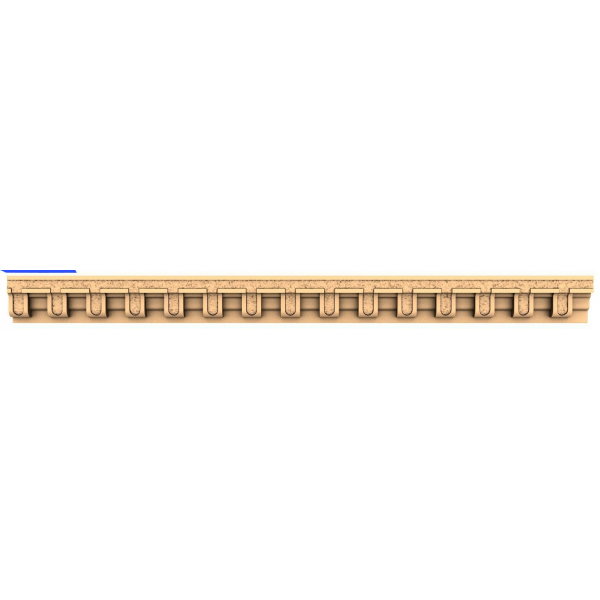 Classic Elegance Cornice 3D STL Model for CNC