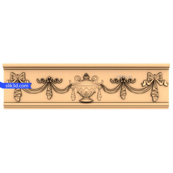 Regal Garland Frieze 3D STL model pro CNC Regal Garland Frieze 3D STL model pro CNC