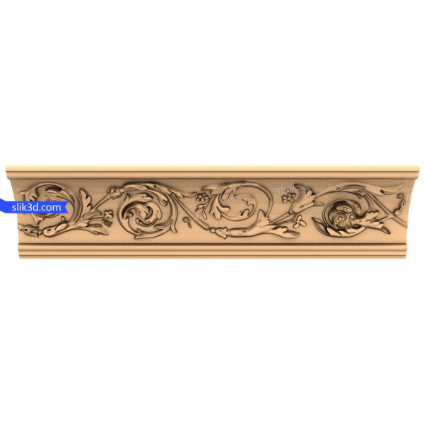 Floral Harmony - Exquisite Decorative Panel STL Model for CNC