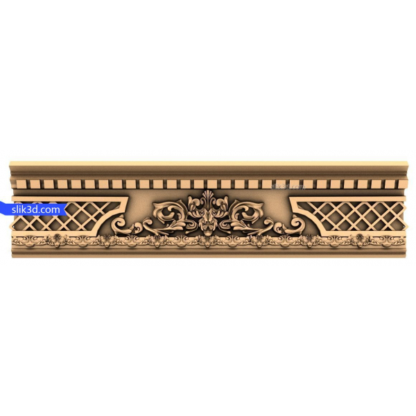 Regal Lattice Frieze - 3D STL model pro CNC a 3D tisk