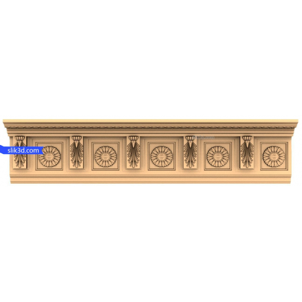 Exquisite Roman Elegance Frieze 3D STL Model for CNC Exquisite Roman Elegance Frieze 3D STL Model for CNC