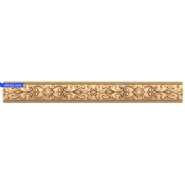 Floral Elegance Panel 3D-model til CNC