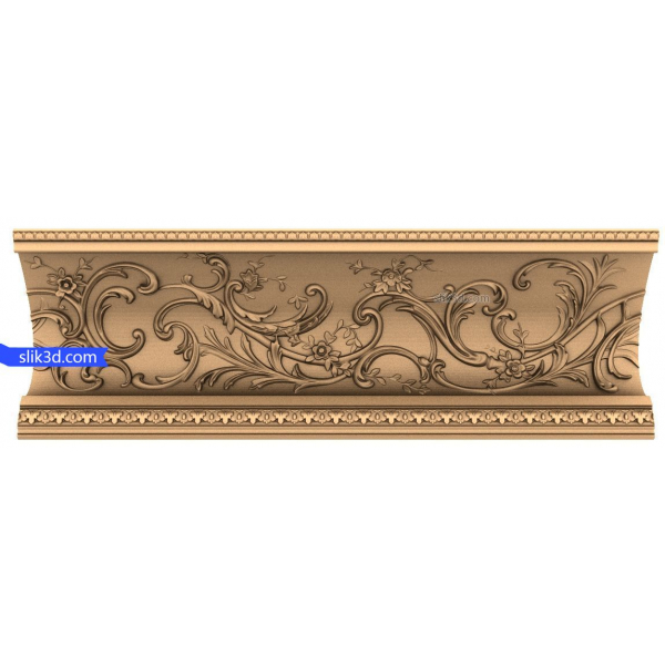 Floral Elegance Panel - Exquisite 3D STL Model for CNC