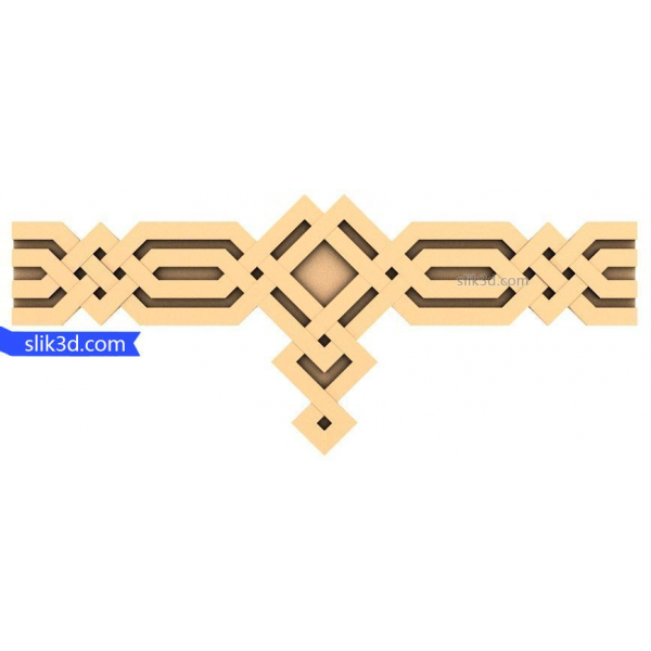 Geometric Harmony Decorative 3D STL Model for CNC