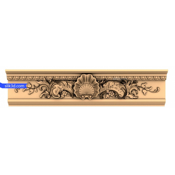 Shell Elegance Dekorativní Frieze 3D STL model Shell Elegance Dekorativní Frieze 3D STL model