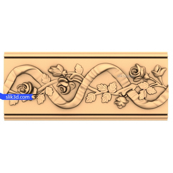 ابدی افزایش یافت تاک, تزئینی, پانل 3D, STL, مدل