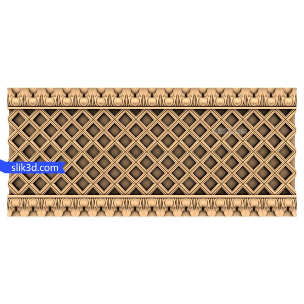 شاهوار شبکه پانل 3D STL مدل های CNC
