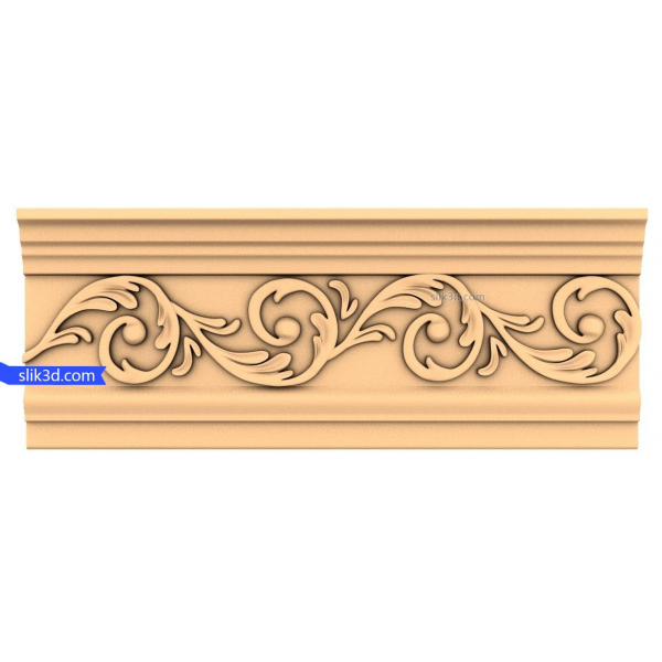 Floral Elegance Decorative Panel 3D STL Model