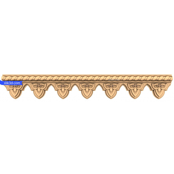 Majestätischer Bogenrand 3D STL Modell für CNC Majestätischer Bogenrand 3D STL Modell für CNC