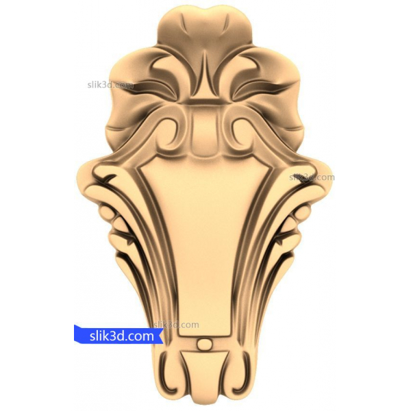 CNC 用の装飾的な花柄ブラケット 3D STL モデル CNC 用の装飾的な花柄ブラケット 3D STL モデル