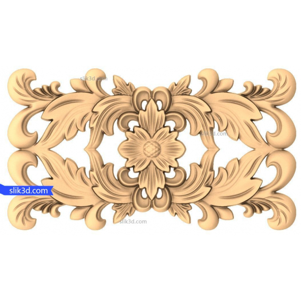 Pannello decorativo CNC 3D Floral Elegance STL modello Pannello decorativo CNC 3D Floral Elegance STL modello